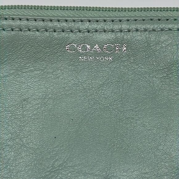 Coach Mint Green Wristlet - Picture 2 of 7